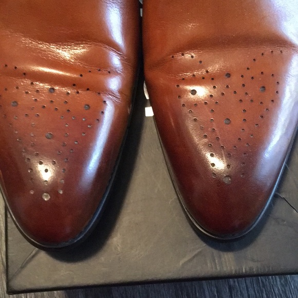 Carrucci brogue Oxford dress shoes - Picture 5 of 8